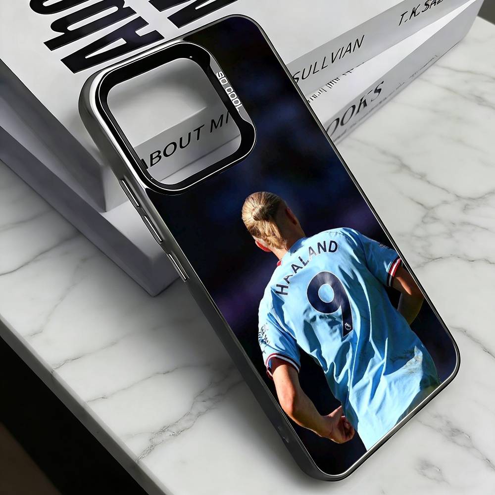 

E-Erling Haaland Phone Case For iPhone 17,16,15,14,13,12,11 Plus,Pro Max,XS,Colorful Silver Phone case Funda Cover iPhone13