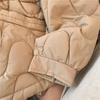 Thickened Down Cotton Padded Coach Women's Winter Fashion Stylish Versatile Petite Padded Jacket Lapel Cotton Padded Coat