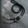 Men Vintage Bolo Tie Western Cowboy Antique Stone Feathered Pendant Shirt Collar Jewelry Braided Rope Necktie Neckwear