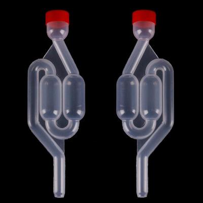 Valvola di ritegno in plastica Air Lock per la vinificazione domestica - Guarnizione unidirezionale per acqua di fermentazione per birra, vino e lievito