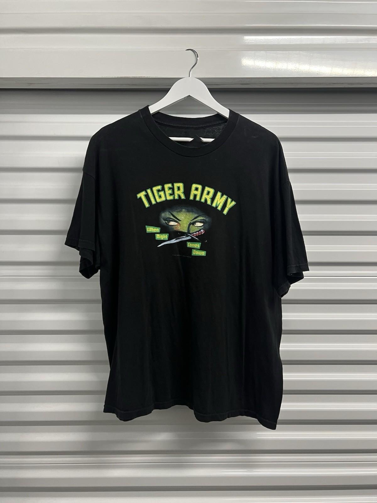 Vintage 2003 tiger army when night comes down t shirt SA485 XL