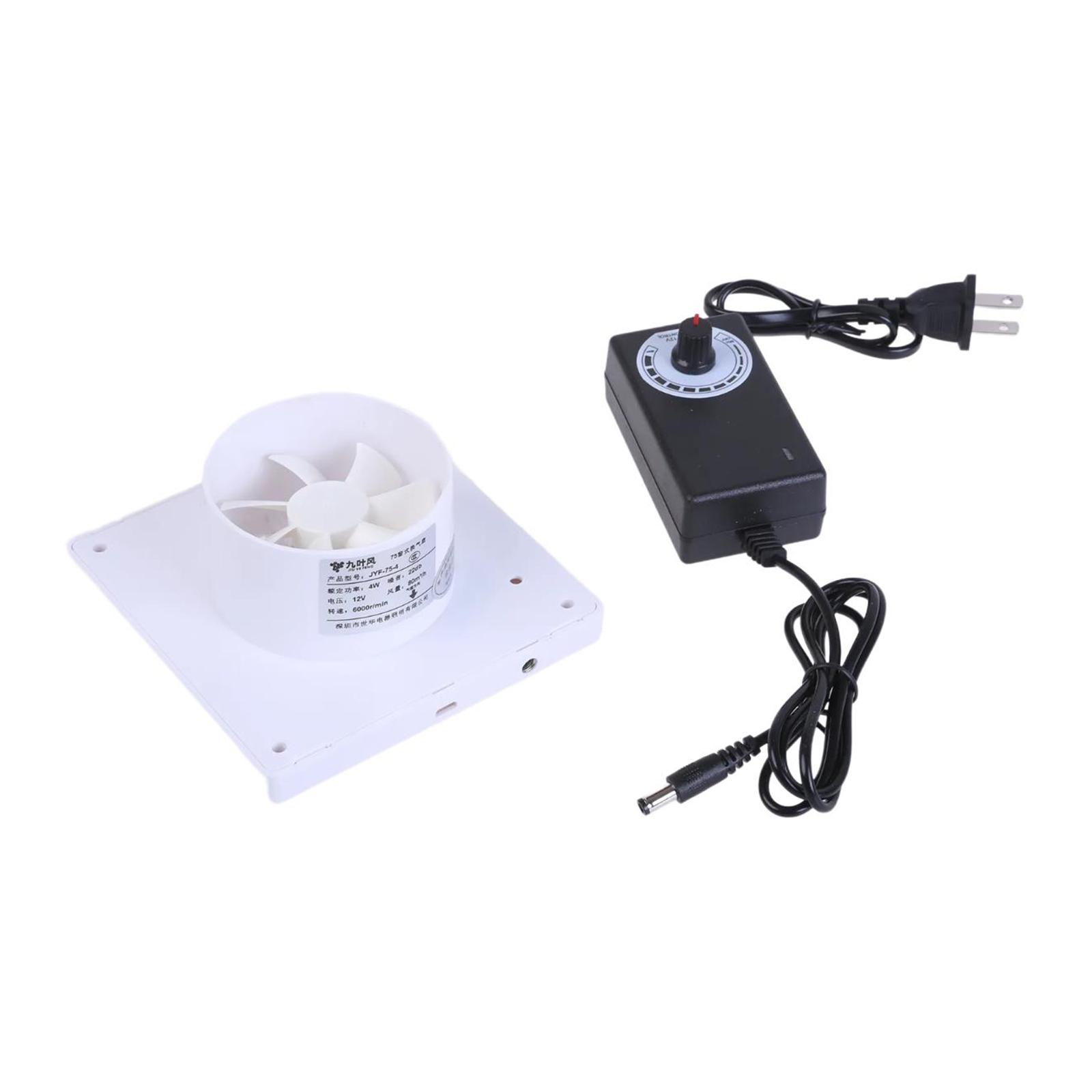 

Эффективный вытяжной вентилятор 75 мм Настенный вентилятор Вентилятор Настенный вытяжной вентилятор Регулируемый поток воздуха, подходит для домиков для домашних животных