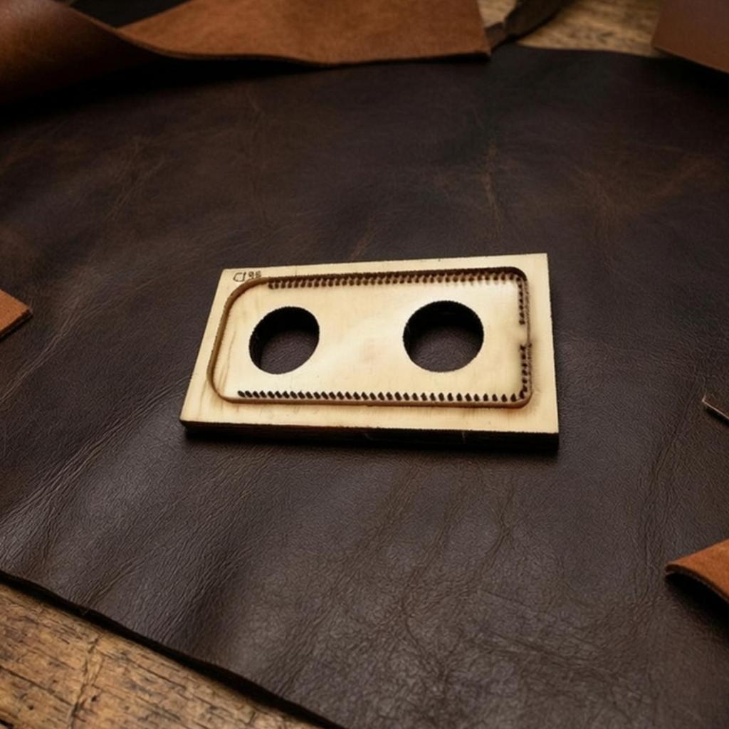 SinglePencil Pouch Cutting Die Leather with Acrylic Template Craft Tool for