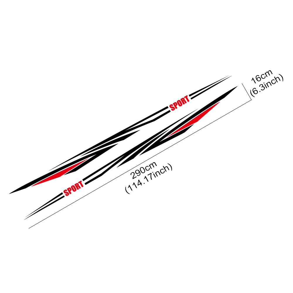 Car Stickers Racing Stripes Sports Graphics Decoration Decals Cover For Mazda Bongo Friendee Motorhome Camper Van RV Accessories