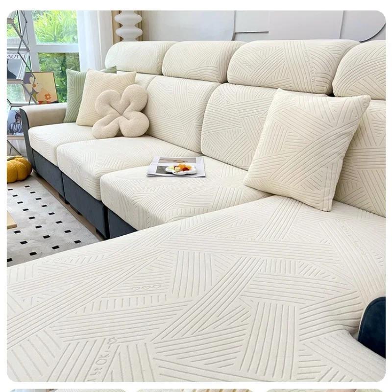 1Pc Elastic Sofa Cover Adjustable Sofa Cover Seat Cushion Energy Slipcover L-Shaped Corner Couch Cover Slipcover 1/2/3/4 Seater