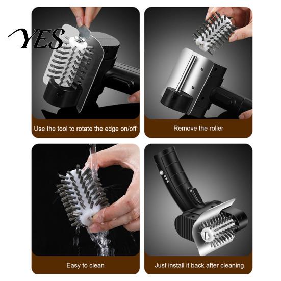 Cordless Grill Scrubber Electric BBQ Brush, Type-C Rechargeable Cleaning Brush with High-Speed Motor, Automatic Tool Splash Guard, Stainless
