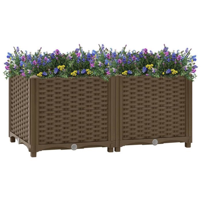 VidaXL Raised Bed 80x40x38 Cm Polypropylene