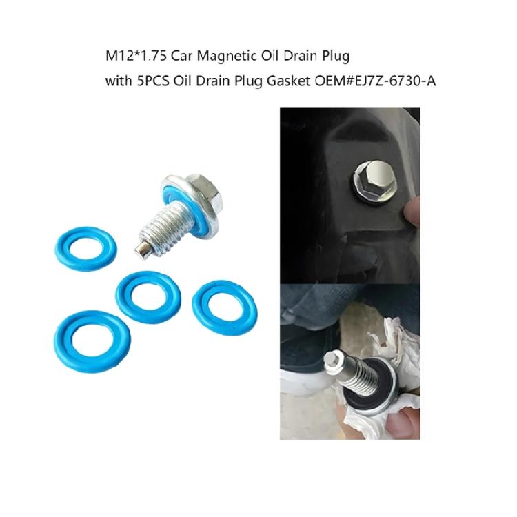 2Pack Corrosion Resistant Magnetic Drain Plugs M12X1.75 55577568, 090-948, 090-948CD For Smooth Installation