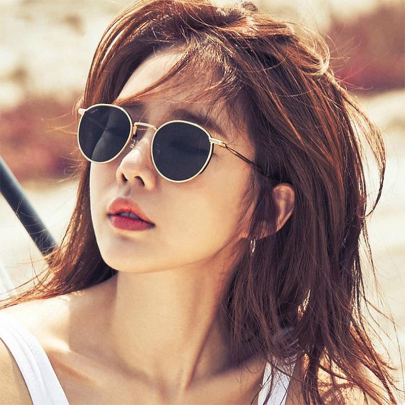 Metal Round Sun Glasses Women Polycarbonate Lens Driving Nearsighted Sunglasses Prescription 0 -0.5 -0.75 -1.0 To -5.0