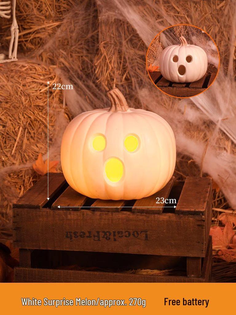 Luminous Halloween Pumpkin Lantern Decoration - Large Outdoor Display for Shopping Malls and Events