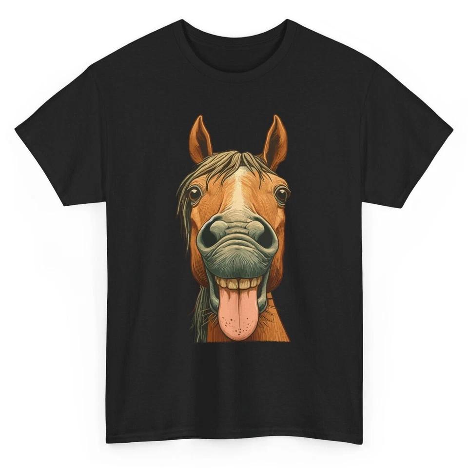 Funny Horse T-shirt - Novelty Humorous Horse Riding Graphic Tee