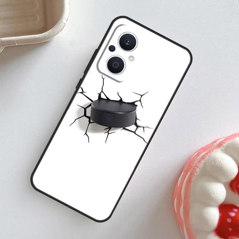 

Hockey Stick and Puck Case For OPPO Reno 7 8 6 5 4 Lite 8T 4Z 5Z 11 F 10 Pro OPPO Find X6 X5 Pro X2 X3 Neo Cover OPPO Reno8 T 4G