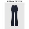 UR2026 Damen Urban Casual Faux Zweiteiler Schlaghose