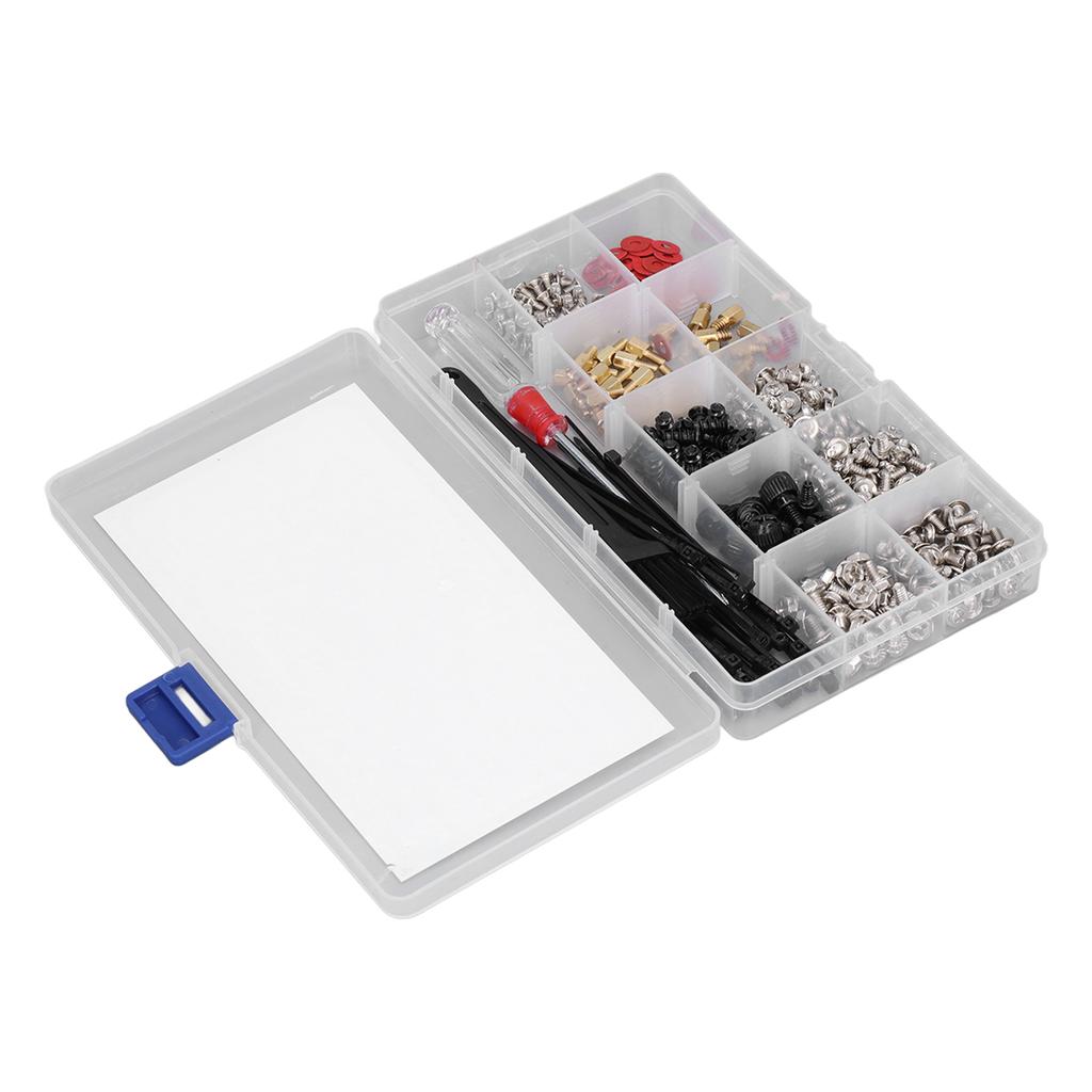 366 Pcs Computer Screw Set Motherboard Standoffs Screw Kit with Screwdriver Brush