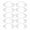 10pcs Cheek Retractor Transparent Disposable Dental Mouth Opener for Dental Clinics M