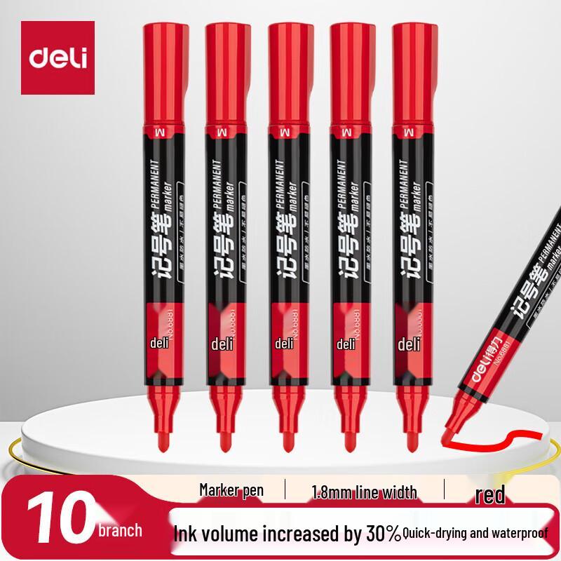 Deli Broad Tip Oil-Based Marker Pen