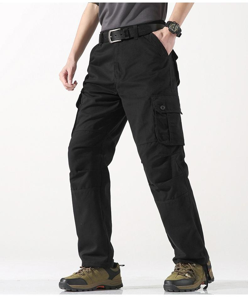 Men's Casual Pants Spring Three-dimensional Pocket Straight Trousers Outdoor Multi-pocket Men's Overalls Men's Pants Overalls