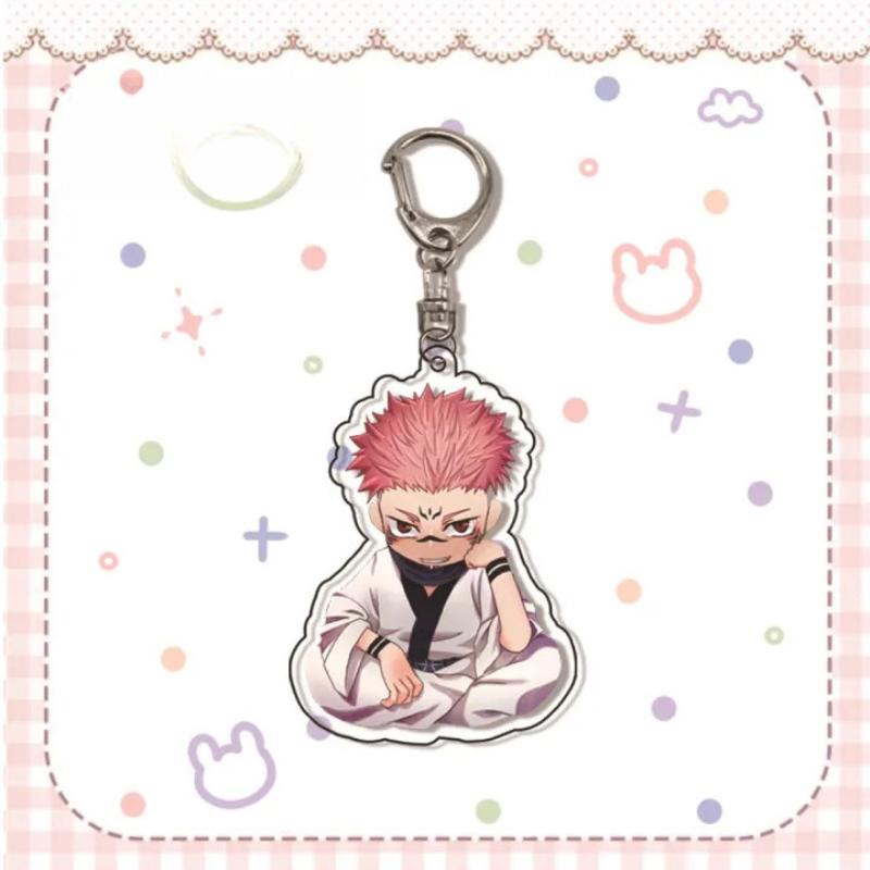 Jujutsu Kaisen Gojo Satoru Itadori Acrylic Keychain 55mm Anime Cosplay Accessory