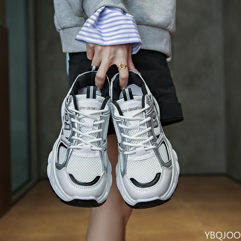 Fashion Ladies thick soled dad Shoes Versatile lightweight breathable footwear Casual mesh Sneakers Comfortable women's vulcanized shoes