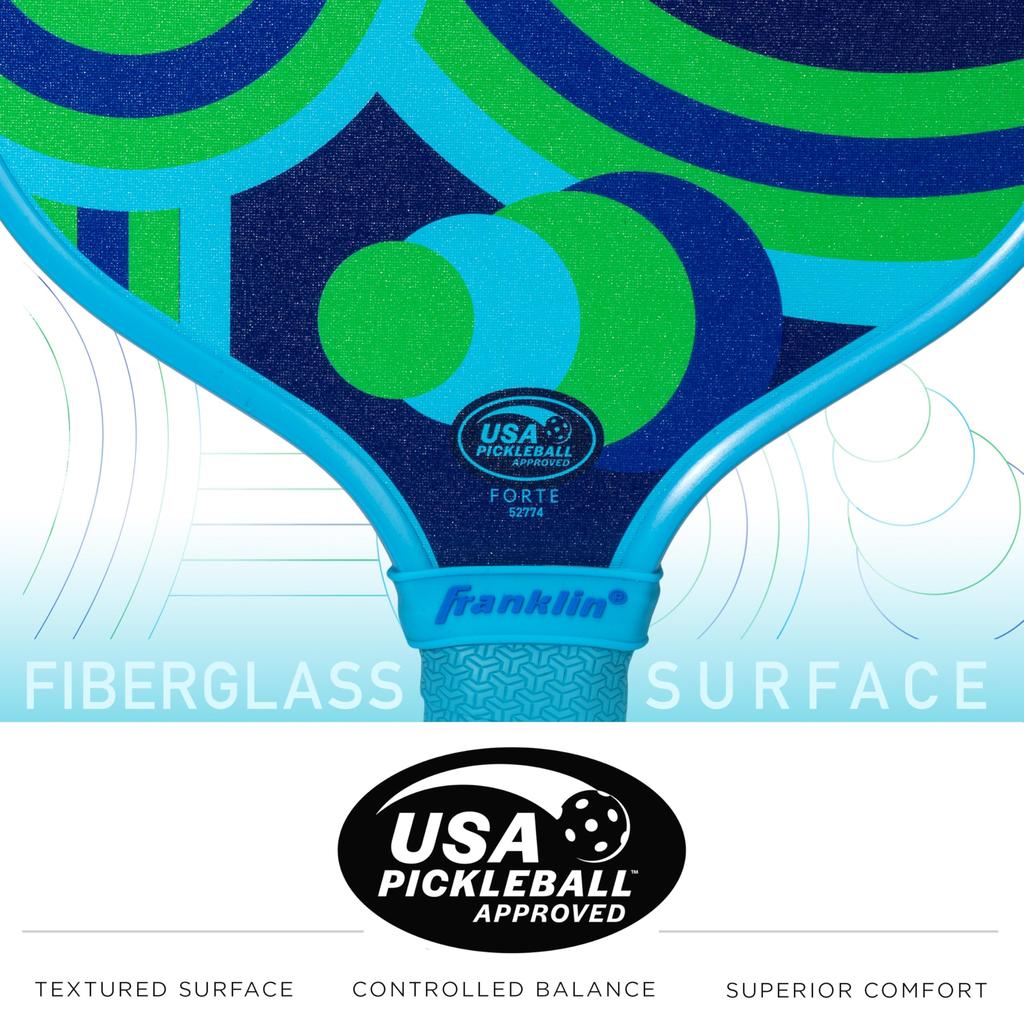 Franklin Sports Kids Pickleball Paddle Junior Paddle Series Paddle for Youth Pickleball Players Kids Junior Pickleball Paddles 10mm Polypropylene Core