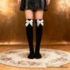 Velvet Thigh-High Stockings with Bow – Sexy Halloween Costume Socks