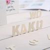 130 Unpainted Healthy Wooden Craft Letters, Letter Learning Tool, Perfect for Home Decoration and Personalized Gifts