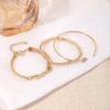 3pcs Love Opening Temperament Drill Bracelet Design Creative Retro Simple Bracelet for Women Bracelet