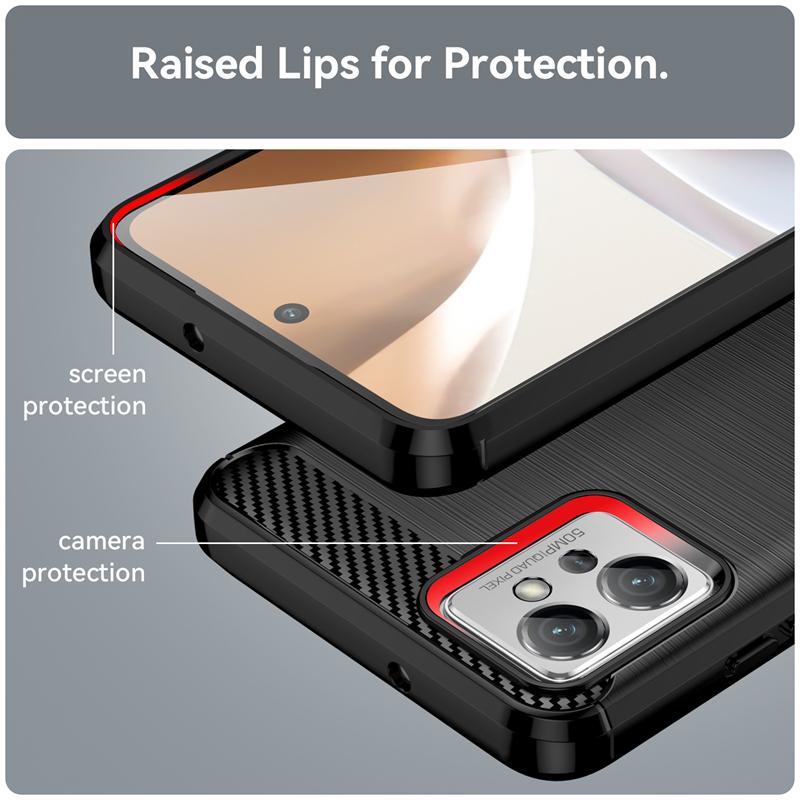 For Cover Moto G32 Case For Moto G32 Capas Carbon Fiber Bumper Back Shockproof TPU Soft Case For Motorola Moto G32 G 32 Fundas