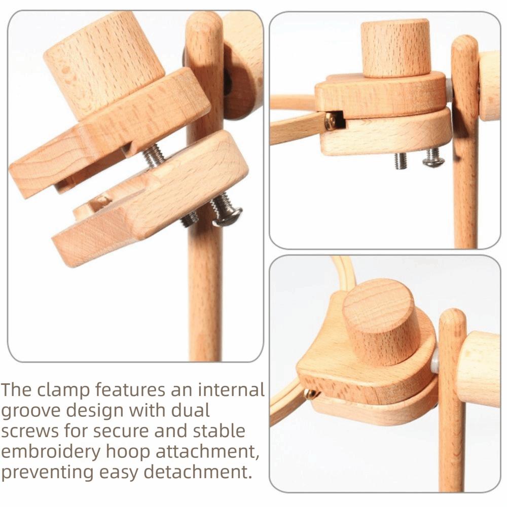 360 Degree Rotation Embroidery Frame Lap Stand Adjustable Clamp Needlework Stand Lap Use