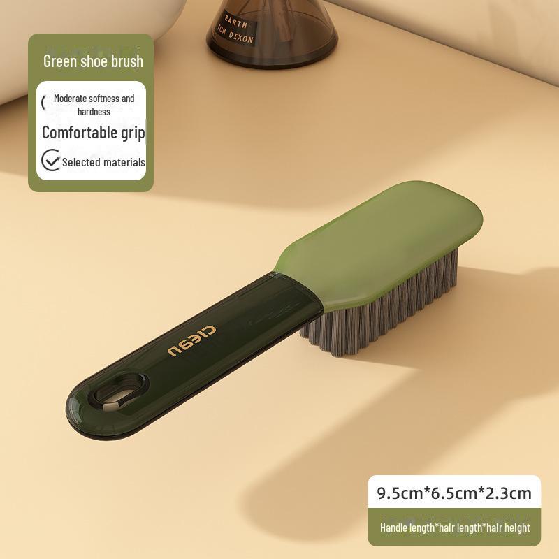 "Soft Bristle Long Handle Shoe & Laundry Brush"