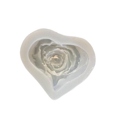 Rosenform zum Selbermachen, herzförmige Rosen, Aromatherapie-Kerze, Epoxidharz, Gipsform, Seifen-Silikonformen, Party-Festivals, Geschenk-Dekor