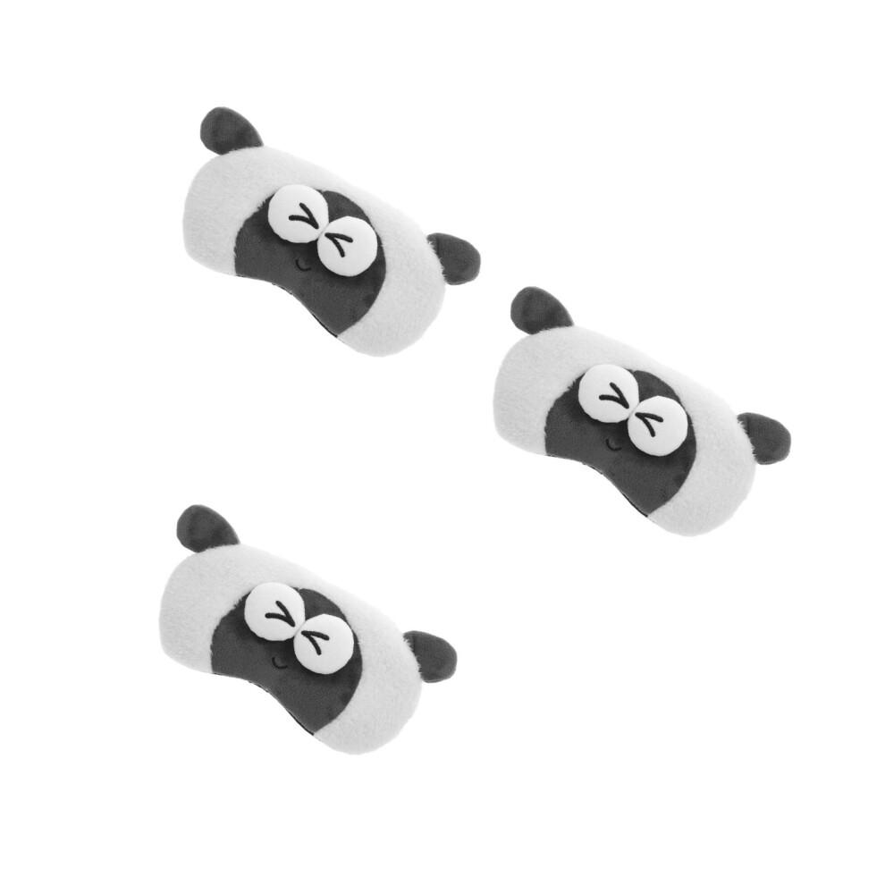 3Stk Verstellbare Schlafmaske Plüsch Für