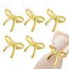 Napkin Rings Set 6pcs Elegant Bow Shape Buckle Clips Holder for Wedding Easter Holiday Dining Table Decorations Party Supplies