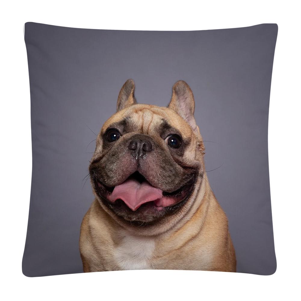 Милая собака фото фото узор полиэстер Чехлы для подушек наволочка домашний диван украшения автомобиля наволочка 40x40cm