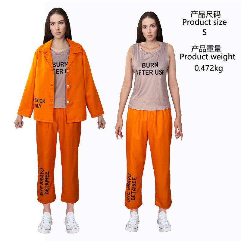 

Отряд Самоубийц Оранжевые Роботы Заключенных Комбинезоны Тюремная Форма Мода L