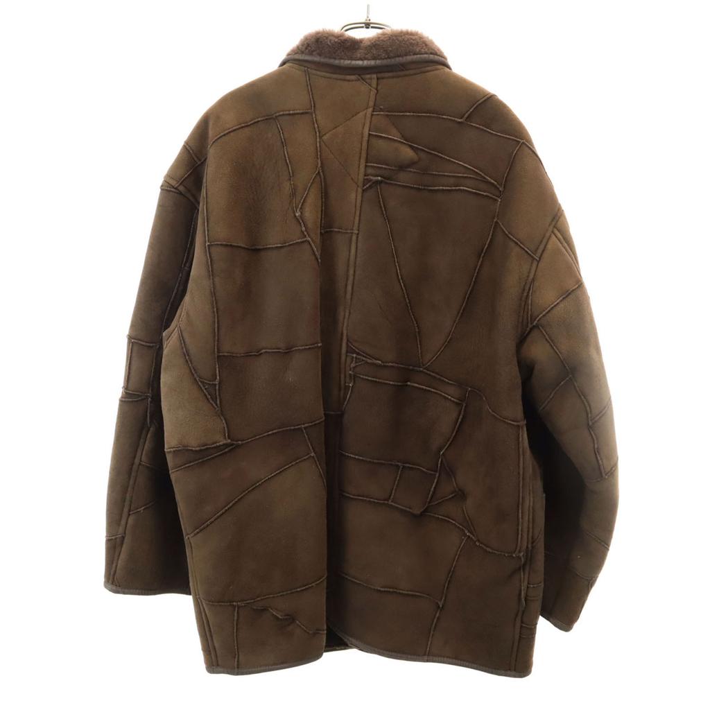 HAI SPORTING GEAR 80s 90s Old patchwork Mouton jacket M Isseimi Sunburn Men's Used