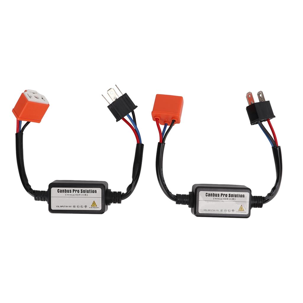 2Pcs LED Resistor Ceramic Head 35W 12V Accurate Decoding Easy Install H4 Negative Converter