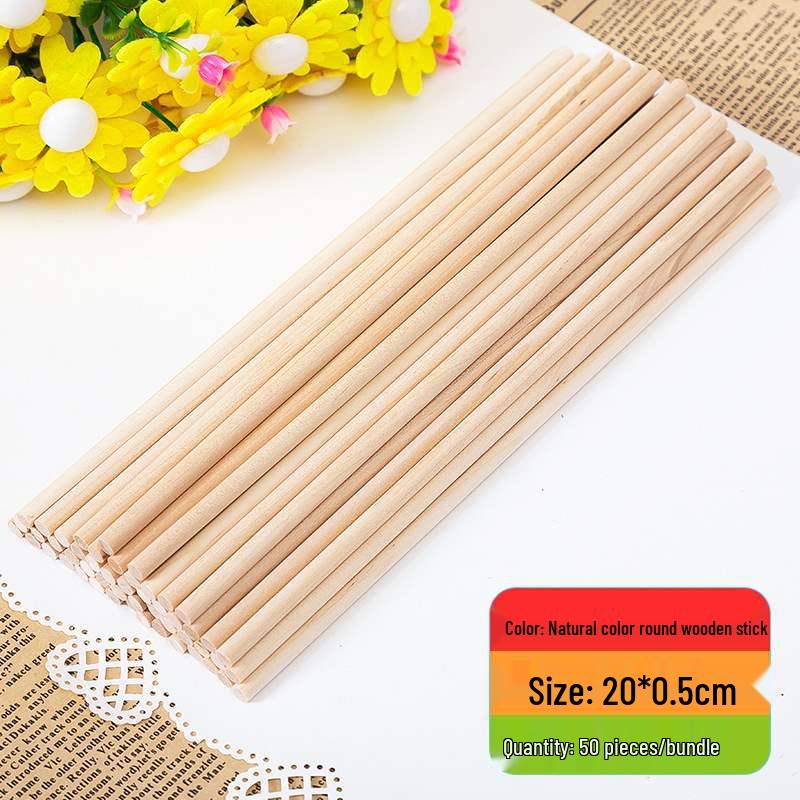 Colored Wooden Popsicle Sticks for DIY Crafts - Ideal for Kindergarten Projects and Handmade Creations.