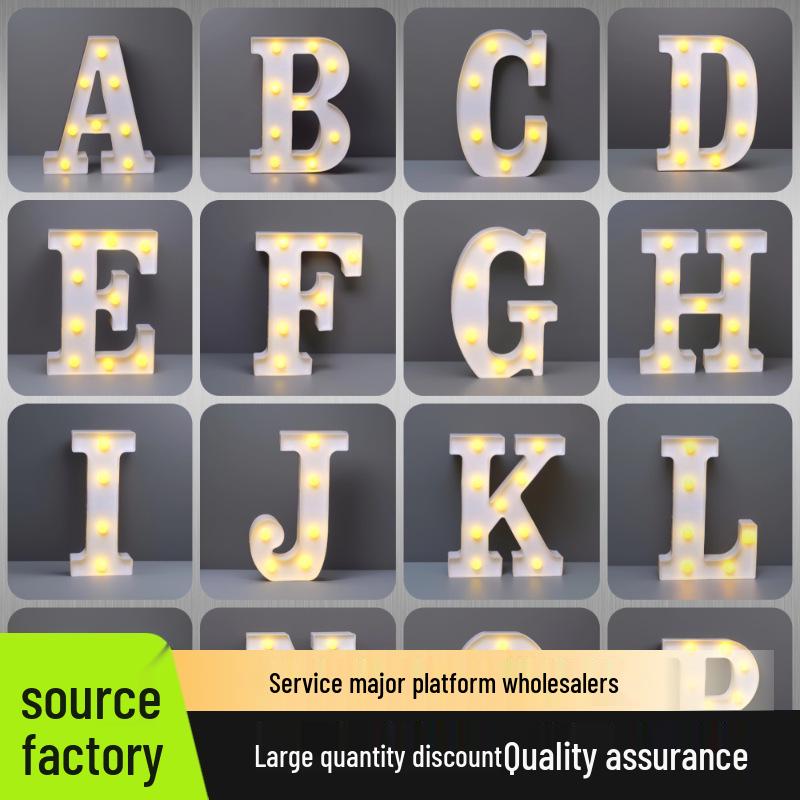 22cm LED Letter & Number Lights for Events - Perfect for Birthdays & Proposals.