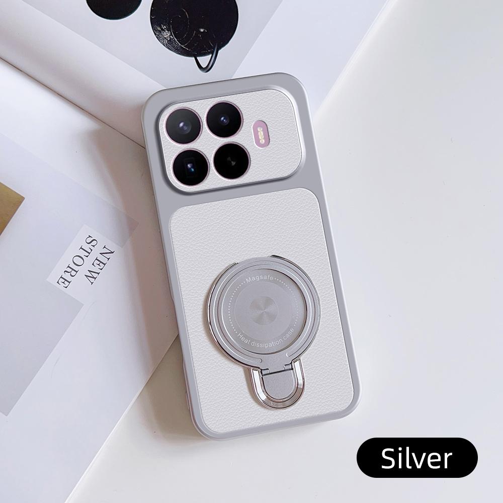 For Xiaomi 17T Pro Case Xiaomi 17T Cover Xiaomi 17 Max Xiaomi 17 leather Case Magnetic Bracket Magsafe Holder Stand Cover