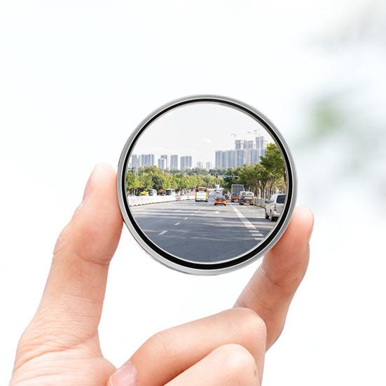 2Pcs Suction Cup Car Convex Blind Spot Mirrors 360-Degree Rotation Fog-proof Removable Convex Wide Angle Rear View Mirrors