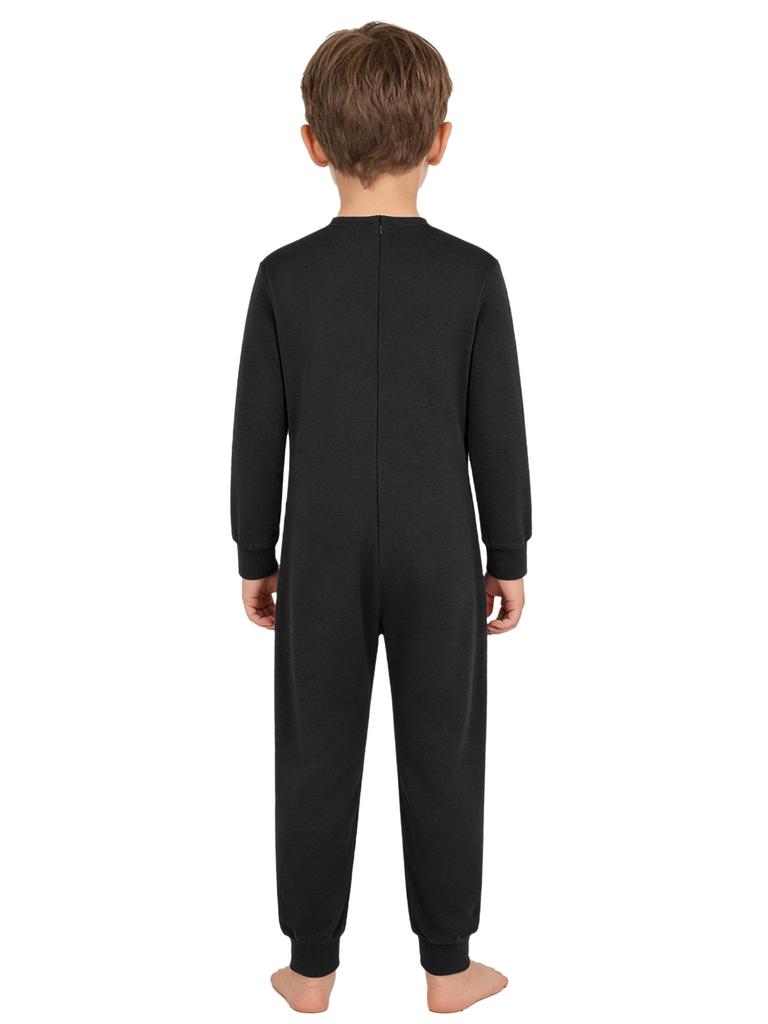 Unisex Special Needs Adaptive Clothing Long Sleeve Anti Strip Invisible Zipper Back Jumpsuit