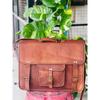 Leather Bag Messenger Brown Shoulder Vintage Satchel Genuine