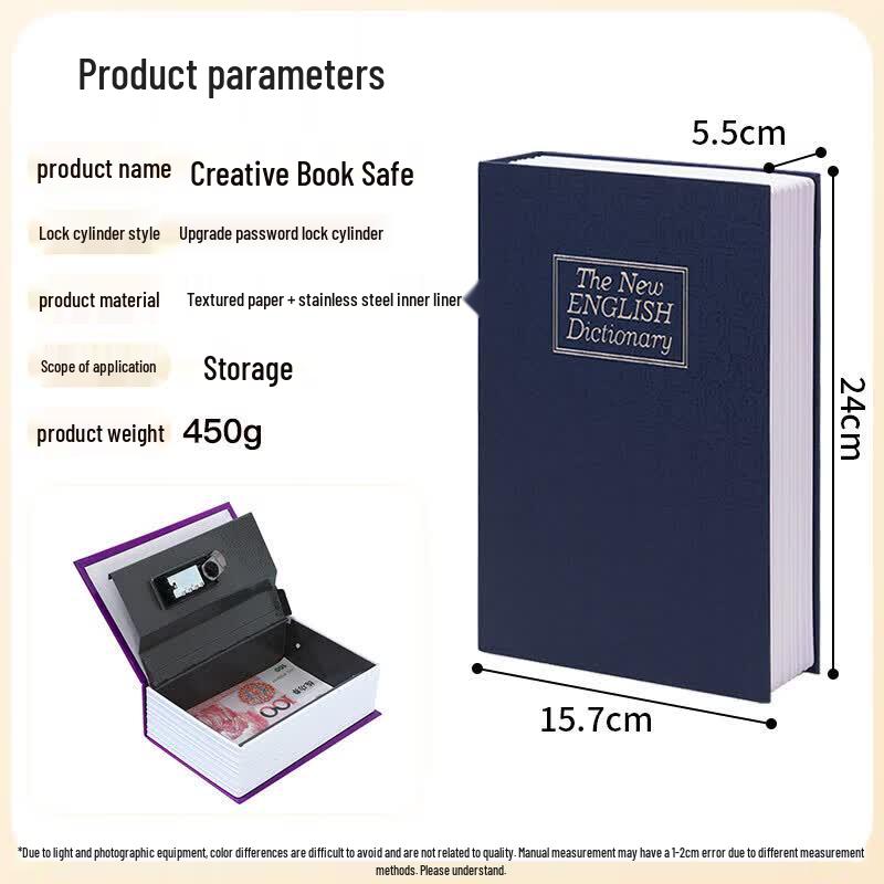 Book Safe with Password Lock