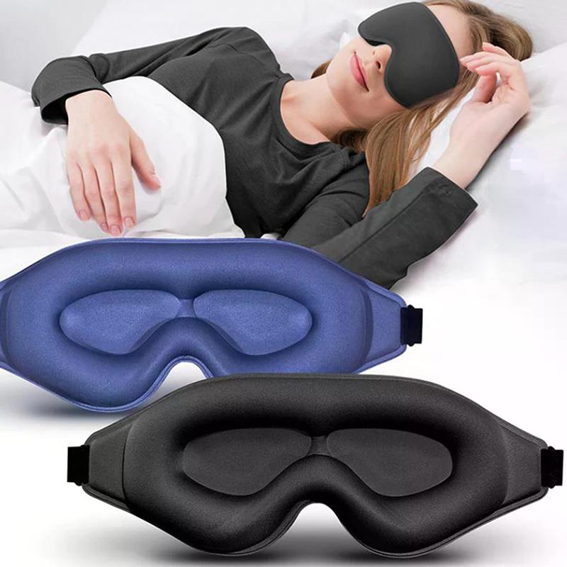 3D Sleep Mask Sleeping Eye Mask For Women Men Contoured Cup Night Blindfold Luxury Light Blocking Eye Cover Molded Eye Shade