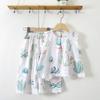 Summer Girl Lingerie Set With Lace Trim Cotton Silk For Toddler Girls