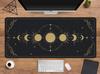 Moon Phases Desk Mat Mousepad Mouse Office Mouse Pad Gold Black Lunar Cycle Chart Stars Astrology Horoscope Desk Mats Decor