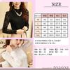 Lace Top High Neck Floral Long Innerwear [toasoa] Women's Blouse, Shirt, See-Through, Formal, Elegant, Print, Stand-Up Collar, Stretch, Sleeves,