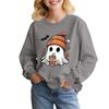 Children's Fashion Loose-fitting Casual Halloween Long-sleeved Printed Round Neck Sweatshirt