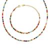 Bohemian Minimalist Seven-Color Natural Stone Beaded Necklace for Women